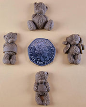 16 x Edible 3D 30mm Teddy Teddybear Set, icing toppers, cake cupcakes decorations T072