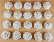 20 x Edible 3D 25mm roses rose flowers icing toppers, cake cupcakes decorations T008