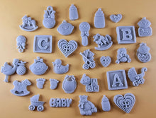 30 x Edible 3D Baby Toppers, icing toppers, cake cupcakes decorations T064
