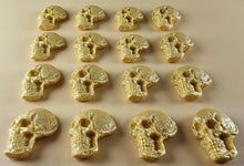 16 x Edible 3D 25mm Skulls, Halloween, icing toppers, cake cupcakes decorations T093