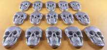 15 x Edible 3D 42mm Skulls, Skull icing toppers, cake cupcakes decorations T040