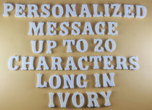 20 x Edible 3D 25mm Personalized Letters, Text, icing toppers, cake cupcakes decorations T084