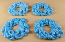4 x Edible 3D 60mm Rose Wreaths, icing toppers, cake cupcakes decorations T086