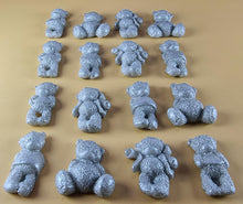 16 x Edible 3D 30mm Teddy Teddybear Set, icing toppers, cake cupcakes decorations T072
