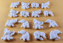 16 x Edible 3D 25mm Elephant Set, icing toppers, cake cupcakes decorations T071