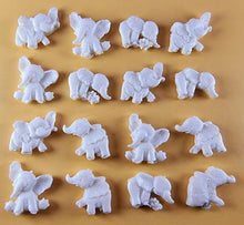 16 x Edible 3D 25mm Elephant Set, icing toppers, cake cupcakes decorations T071