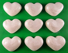 9 x Edible 3D 40mm Hearts icing toppers, cake cupcakes decorations T060