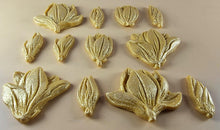 12 x Edible 3D 50mm Tulip Lilly flowers Set, icing toppers, cake cupcakes decorations T076