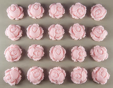 20 x Edible 3D 23mm high detail roses rose flowers icing toppers, cake cupcakes decorations T018