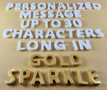 Up to 30 Edible 3D 20mm Personalized Letters, Text, icing toppers, cake cupcakes decorations T085