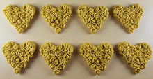 8 x Edible 3D 45mm Heart Clusters, icing toppers, cake cupcakes decorations T094