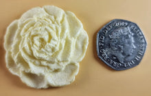 9 x Edible 3D 40mm Rose Flowers icing toppers, cake cupcakes T130