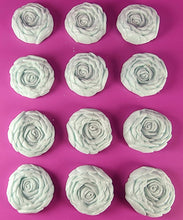 12 x Edible 3D 36mm large roses rose flowers icing toppers, cake cupcakes decorations T013