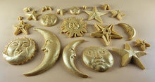 20 x Edible 3D 45mm Moon, Sun and Star Set, icing toppers, cake cupcakes decorations T090