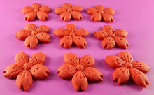 9 x Edible 3D 30mm Cherry Blossoms icing toppers, cake cupcakes decorations T053