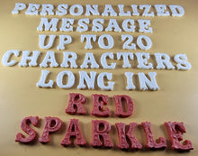 20 x Edible 3D 25mm Personalized Letters, Text, icing toppers, cake cupcakes decorations T084