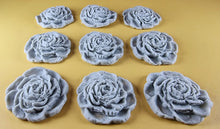 9 x Edible 3D 40mm Rose Flowers icing toppers, cake cupcakes T130