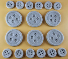 20 x Edible 3D 42mm Button Set, icing toppers, cake cupcakes decorations T079