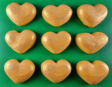 9 x Edible 3D 40mm Hearts icing toppers, cake cupcakes decorations T060