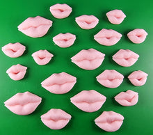 20 x Edible 3D 25mm Mixed Size Lips icing toppers, cake cupcakes decorations T050