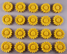 20 x Edible 3D 22mm flower flowers icing toppers, cake cupcakes decorations T030