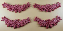 4 x Edible 3D 110mm Garlands, Christmas icing toppers, cake cupcakes decorations T097
