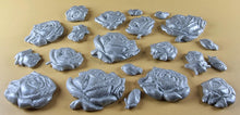 20 x Edible 3D 33mm Mixed Rose Set, icing toppers, cake cupcakes decorations T089