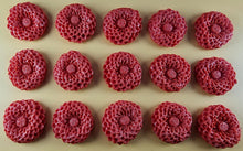 15 x Edible 3D Large Dahlia flowers, icing toppers, cake cupcakes decorations T078