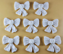 8 x Edible 3D 40mm Large Bows icing toppers, cake cupcakes T120