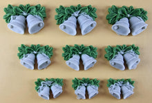 9 x Edible 3D 40mm Jingle Bells icing toppers, cake cupcakes decorations T103