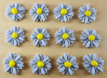 12 x Edible 3D 15mm Daisies Daisy flowers icing toppers, cake cupcakes T114