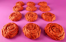 12 x Edible 3D 36mm large roses rose flowers icing toppers, cake cupcakes decorations T013