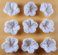 9 x Edible 3D 38mm Hibiscus flower flowers, icing toppers, cake cupcakes decorations T035