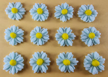 12 x Edible 3D 15mm Daisies Daisy flowers icing toppers, cake cupcakes T114