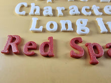 25 x Edible 3D Personalized Cumbria Font Text, icing toppers, cake cupcakes decorations T082