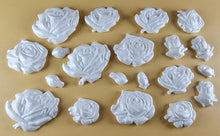 20 x Edible 3D 33mm Mixed Rose Set, icing toppers, cake cupcakes decorations T089