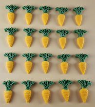 20 x Edible 3D 18mm Mixed Vegetables icing toppers, cake cupcakes decorations T100