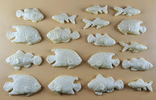 18 x Edible 3D 40mm Fish Set, icing toppers, cake cupcakes decorations T073