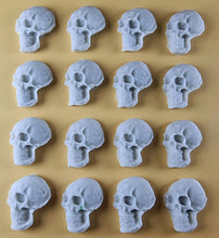 16 x Edible 3D 25mm Skulls, Halloween, icing toppers, cake cupcakes decorations T093