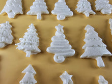 15 x Edible 3D 45mm Christmas Trees, icing toppers, cake cupcakes decorations T088