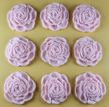 9 x Edible 3D 40mm Rose Flowers icing toppers, cake cupcakes T130