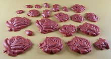 20 x Edible 3D 33mm Mixed Rose Set, icing toppers, cake cupcakes decorations T089