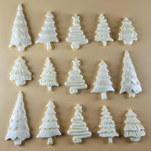 15 x Edible 3D 45mm Christmas Trees, icing toppers, cake cupcakes decorations T088