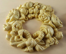 4 x Edible 3D 60mm Rose Wreaths, icing toppers, cake cupcakes decorations T086