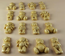 16 x Edible 3D 30mm Teddy Teddybear Set, icing toppers, cake cupcakes decorations T072