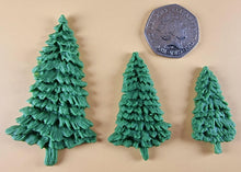 12 x Edible 3D 25mm Mixed Trees icing toppers, cake cupcakes decorations T046
