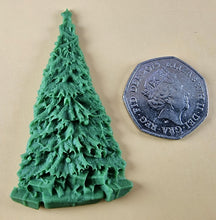 9 x Edible 3D 65mm Christmas Trees Set icing toppers, cake cupcakes T112
