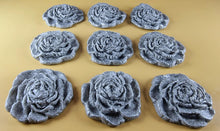 9 x Edible 3D 40mm Rose Flowers icing toppers, cake cupcakes T130