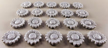20 x Edible 3D 22mm flower flowers icing toppers, cake cupcakes decorations T030