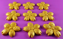 9 x Edible 3D 30mm Cherry Blossoms icing toppers, cake cupcakes decorations T053